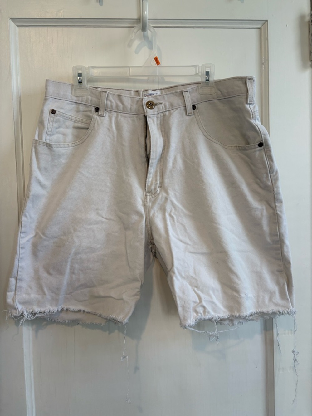 Cherokee Off-White Men's Cutoff Jean Shorts